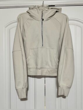 Lululemon Scuba Oversized Half-Zip Hoodie in Bone Size M/L